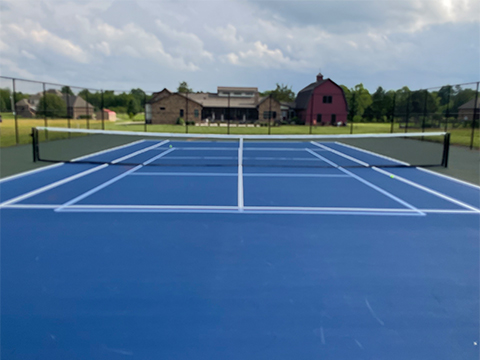 Blue Tennis Court